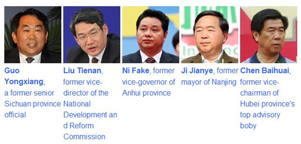 Senior officials guilty of 'moral corruption' (Source: China Daily)