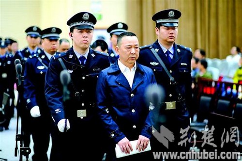 Former mining tycoon Liu Han is on trial. [File photo / www.cnhubei.com]