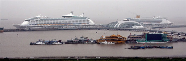 A file photo of the Wusongkou Port. 