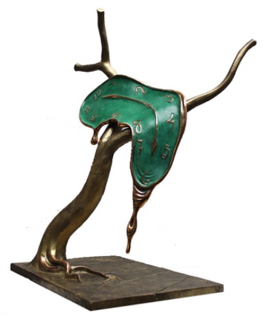 alvador Dali's sculpture The Persistence of Memory