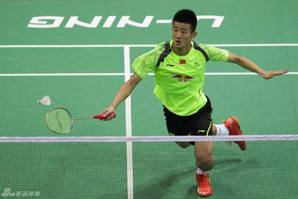 Olympic bronze medallist Chen Long would face Thailand's Boonsak Ponsana in the first singles match.