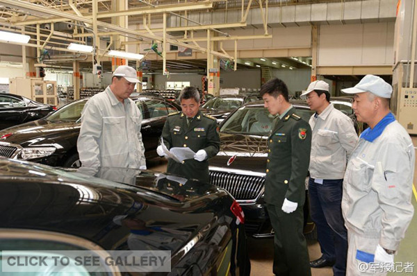 More than a thousand Hongqi H7 cars have been shipped to China's People's Liberation Army, after the previous batch of domestically made vehicles by Guangzhou Automobile and FAW Group. The official vehicles of China's army have all been homemade. [Photo:chinamil.com.cn]