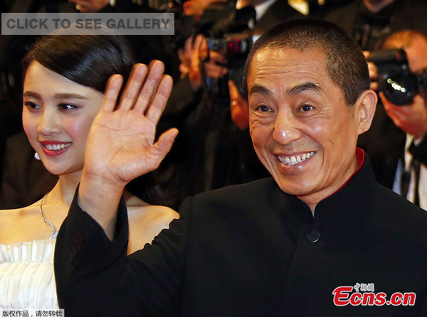 Director Zhang Yimou attends the "Coming Home" premiere during the 67th Annual Cannes Film Festival in Cannes, France, on May 20, 2014.