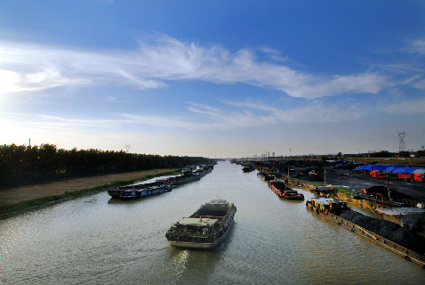 Jining section of the Grand Canal in eastern China's Shandong province.