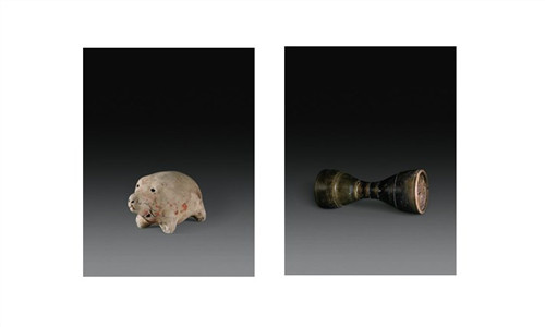 An artifact on show at the Tracing History: Archaeological Discoveries in Shanghai exhibition Photos: Courtesy of the Shanghai Museum