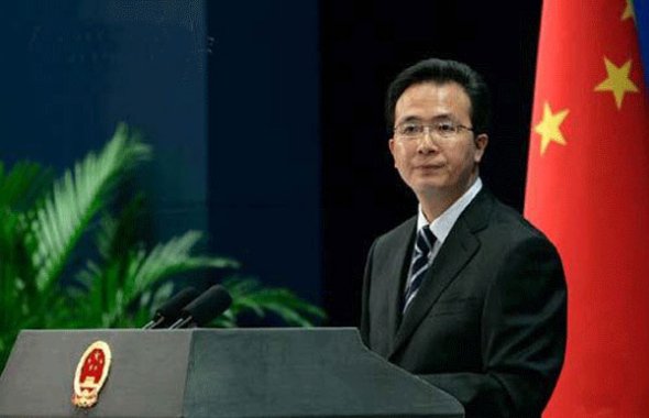 A photo showing Chinese Foreign Ministry spokesperson Hong Lei. [File Photo: Chinanews.com]