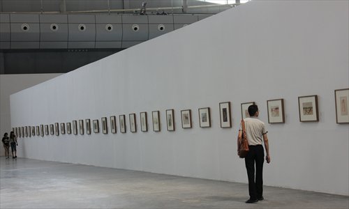 The exhibition hall of The 1st China Xinjiang International Arts Biennale Photo: Li Jingjing/GT