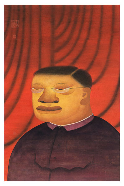 Zhu Wei's Ink and Wash Research Lectures series is on display at the Beijing exhibition Rendering the Future. Photo Provided to China Daily