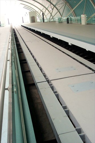 A maglev route is launched in Shanghai in 2003.