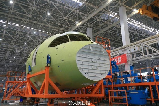 China has made a significant advance in the research and development of its self-designed large passenger jetliner C919.
