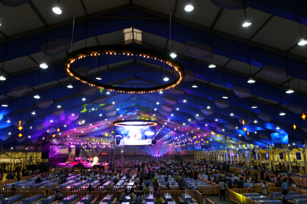Last year's "Munich Oktoberfest" tent at the Olympic Park in Beijing. [Photo provided to China Daily]