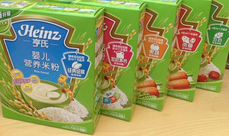 Heinz has recalled some infant food in eastern China after it was found to contain lead in excess of the allowable limit on August 18, 2014. [Photo: chinanews.com]