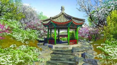 The top picture shows a current scene in Yuangmingyuan Garden while the digitally recovered version of the same site is seen below. [Photo/Xinhua]