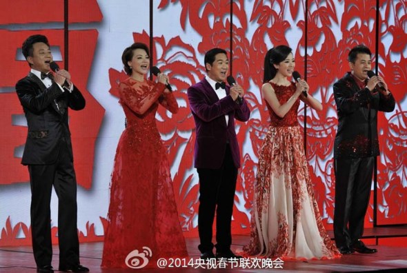 A photo shows 2014 CCTV New Year Gala in Beijing, China, Jan. 30, 2014.