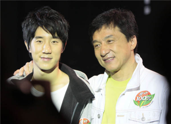 Jaycee Chan and kung fu star Jackie Chan are among the country's best-known father-and-son celebrities. Photos provided to China Daily