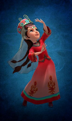 Ipal Khan, a main character of the cartoon series Princess Fragrant. Photo: Courtesy of Shenzhen Qianheng Cultural Communication Company