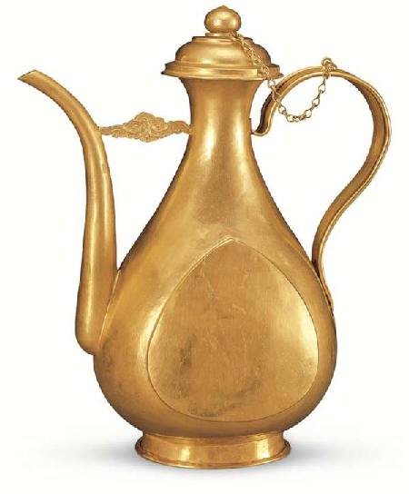 Cultural relics of the Ming Dynasty (1368-1644) to be on display in British Museum include a golden teapot from Hubei Provincial Museum.  
