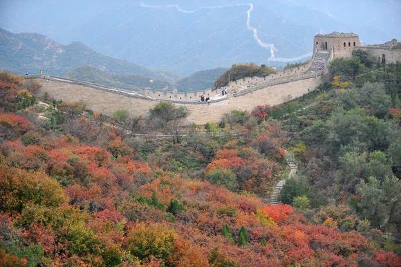 This undated photo shows the Great Wall in autumn. (Xinhua file photo)