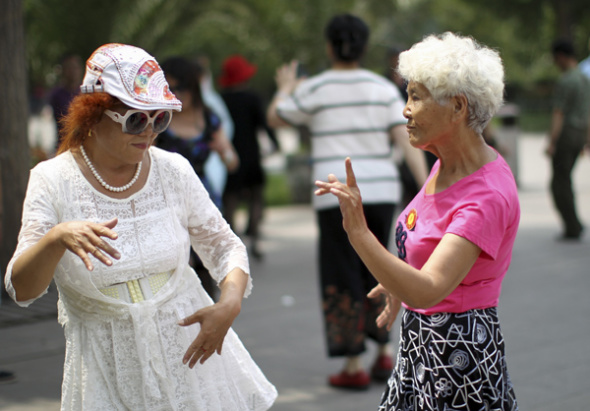 Dancing in public spaces is a growing phenomenon in China, especially among retired women freed from the necessity of going to work and caring for their children. Zou Hong / China Daily