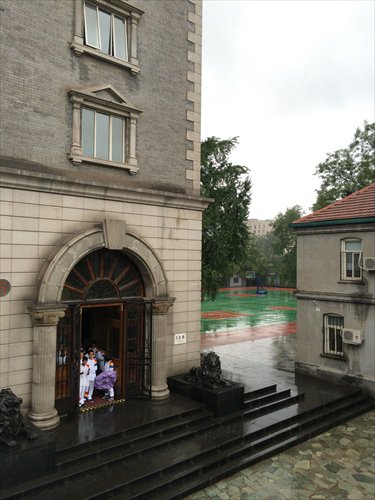 One of the buildings on the campus of Beijing No.25 Middle School, which was formerly a missionary school known as Yu Ying. Photo: Li Ying/GT