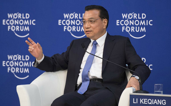 Chinese Premier Li Keqiang speaks at a Q&A meeting with foreign corporate leaders in Tianjin, Sept. 9, 2014. [Photo/Xinhua] 