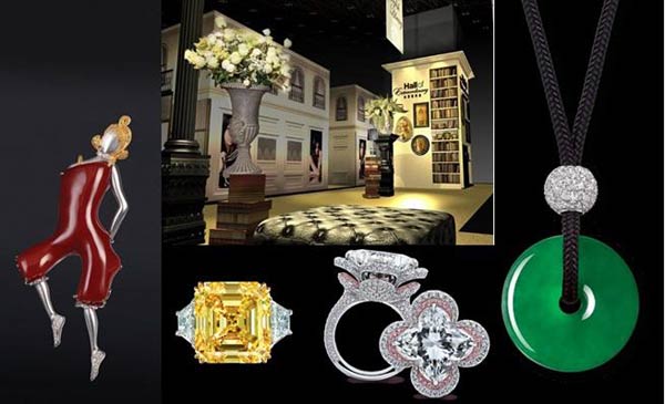 Hong Kong Jewellery & Gem show is hosting more than 3,600 exhibitors this week from 48 countries, displaying a wide variety of fine jewelry, pearls, diamonds and gemstones.