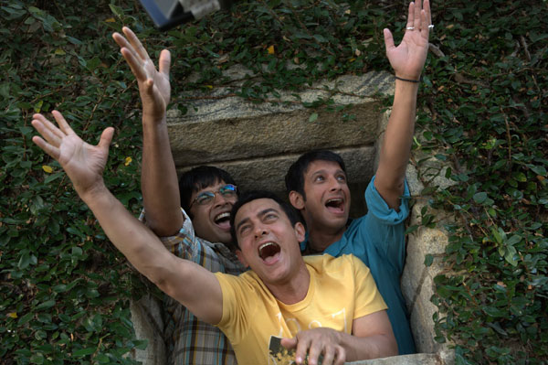 A scene from the popular 2011 Bollywood comedy 3 Idiots.[Photo provided to China Daily]