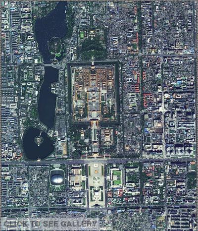 The image captured by Gaofen-2 shows the central axis of Beijing. [Photo: sastind.gov.cn] 