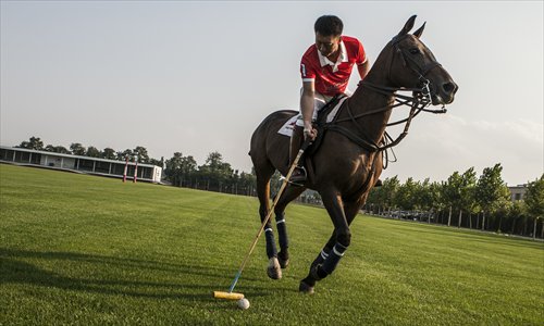 Liu Shilai, an avid amateur Chinese polo player and the founder of the Tang Polo Club in Tongzhou district. Photo: Li Hao/GT