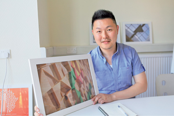 Ben Hui set up a marketing agency company and photos of the company's projects have a colorful, artistic air. [Provided to China Daily]