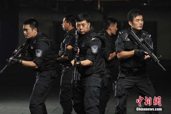 A Hollywood blockbuster-like poster of Beijing Anti-terrorism Elite. (File photo/Chinanews.com)