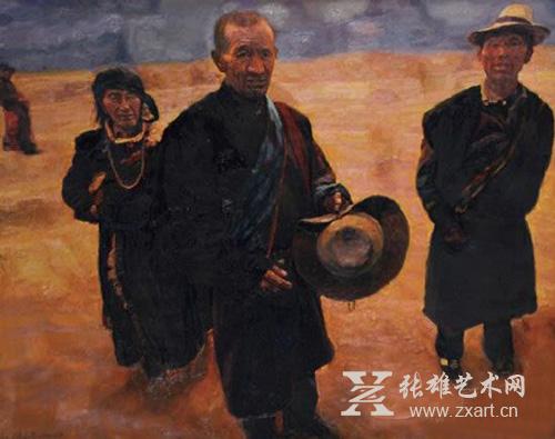 A realism painting exhibition is held at the National Art Museum of China. (Photo/CNTV) 