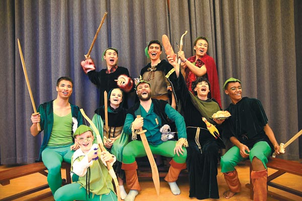 Cast members of Robin Hood by the Beijing Playhouse are of different backgrounds, nationalities and ages. Photo provided to China Daily  