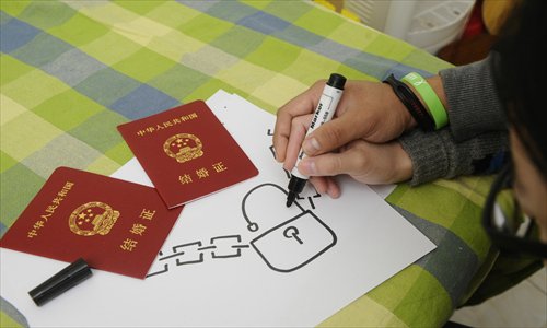 Companies offering marriage insurance have come under widespread criticism. Photo: Li Hao/GT