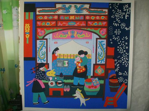 A detail from Announcing Good News Photo: Courtesy of Wang Ani