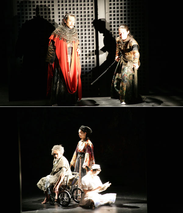 Tadashi Suzuki's Tale of Lear amazes the audience with its beauty of physicality, both interior and exterior.[Photo Provided to China Daily]