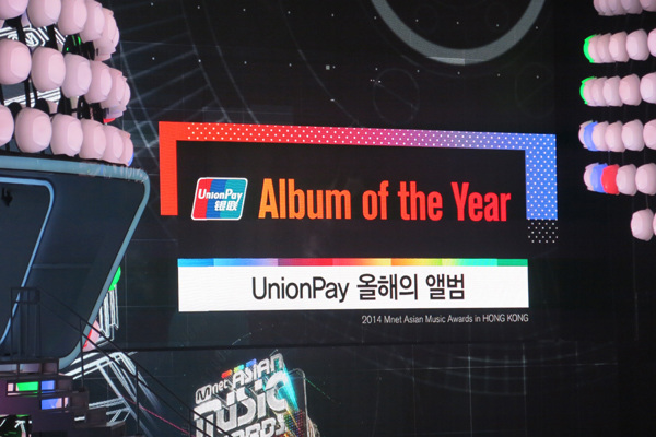 The 2014 Mnet Asia Music Awards (2014 MAMA), one of the major K-pop music celebrations held annually, is held in Hong Kong on December 3. This year's event was sponsored by UnionPay International, a subsidiary of China UnionPay (CUP) focusing on the growth and support of UnionPays global business. 