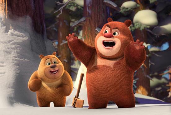 A scene from the latest movie version of Boonie Bears, which invited 100 teachers from kindergarten, primary and middle schools to rate the movie two weeks ahead of its theater premiere. Photos provided to China Daily  