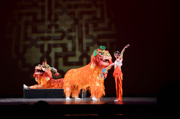 Performers at Nai-Ni Chen Dance Company amaze viewers at Brooklyn Center for Performing Arts in New York on Jan 25. Lu Huqiuan / For China Daily 