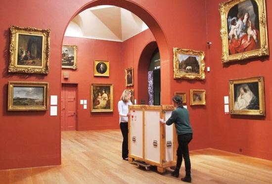 The exhibition, Made in China: A Doug Fishbone Project, features a commissioned replica of a priceless painting and is a play on the notion of Chinese manufacturing and the cheap goods it produces. Photos provided to China Daily