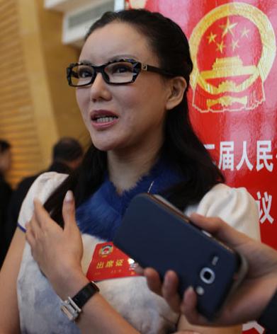 Peng Dan, actress and political adviser in Gansu province. Photo provided to China Daily
