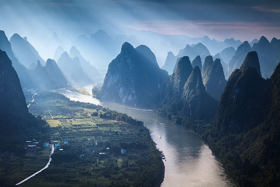 A file photo of the Lijiang River. 