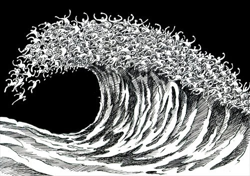 A cartoon named Fury Wave by Kuang Biao Photo: Courtesy of Kuang Biao