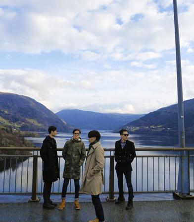 From left: Bassist Gang Ang, guitarist Ma Xiaodong, lead vocalist Mao Chuan and drummer Li Hongtao, members of Chinese indie-rock band Escape Plan, on a recent tour to Norway.[Photo provided to China Daily]