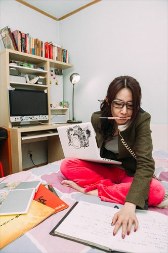 Research shows that employees who are allowed to work from home are more efficient than those who are required to go to an office each day. Photo: Li Hao/GT
