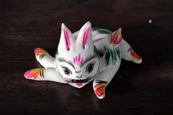 Photo shows a rabbit-shaped huamo. (people.cn)