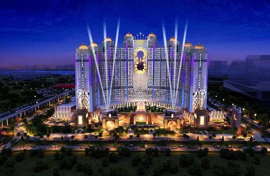 A rendering of Batman-themed amusement park in Macao. (File photo)