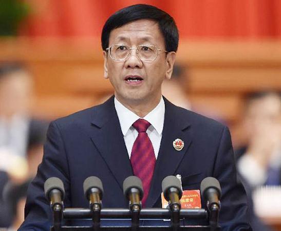 Cao Jianming, the procurator general of the Supreme People's Procuratorate (SPP), delivered a work report to national lawmakers during the third session of the 12th National People's Congress at the Great Hall of the People in Beijing, March 12, 2015. (Photo/Xinhua)