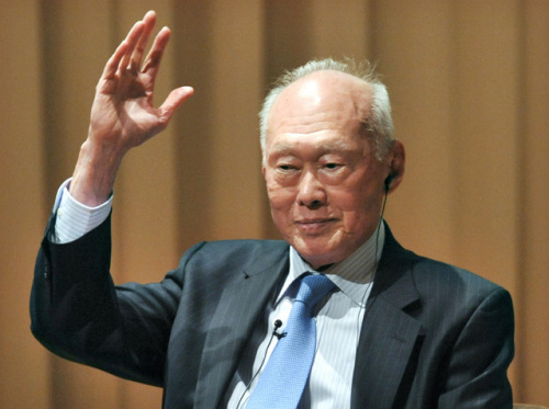 Former minister mentor of Singapore Lee Kuan Yew.(File photo) 