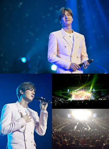 South Korean star Lee Min Ho thrills fans with his first concert performance in Hong Kong. (Photo/CRIENGLISH.com)